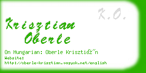 krisztian oberle business card